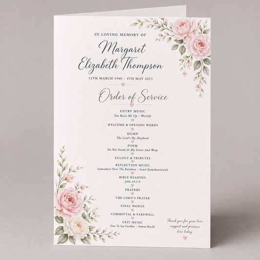 Funeral Order of Service | Print Guys