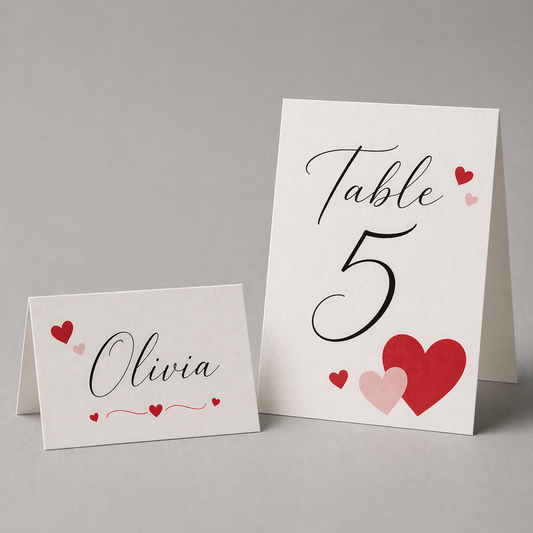 Place Name Cards and Table Numbers | Print Guys