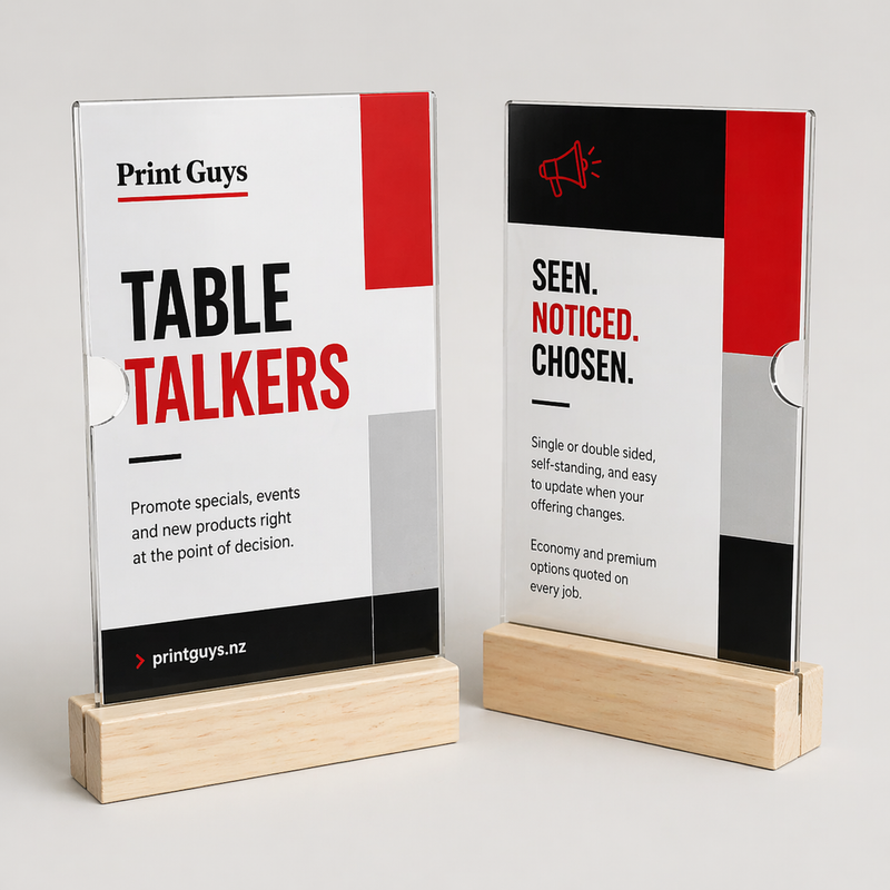 Table Talkers | Print Guys