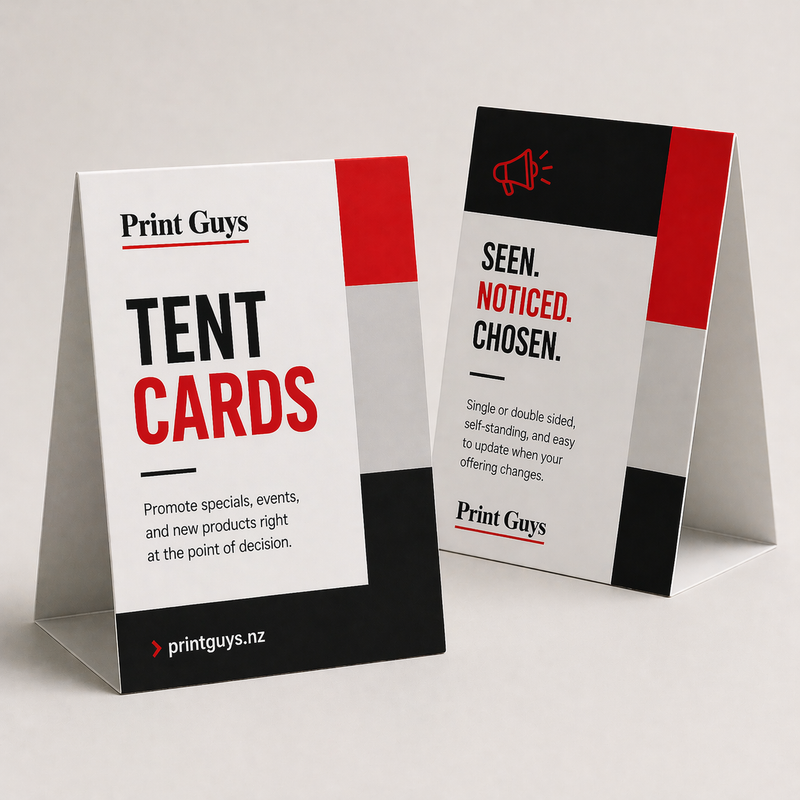 Toblerones and Tent Cards | Print Guys